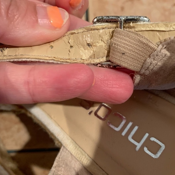 Chico's Sasha Crochet Espadrille Wedges size 8 - Picture 10 of 12